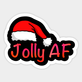 Jolly AF - Christmas collection Sticker